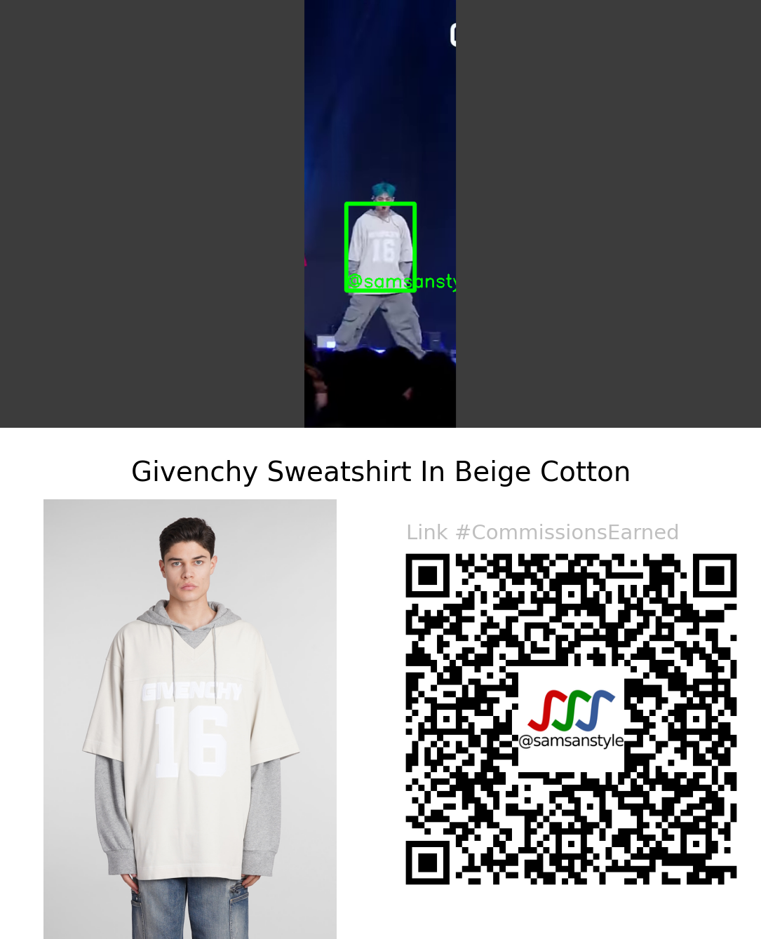 NOMAD Junho | No pressure Mnet M Countdown | Givenchy Sweatshirt In Beige Cotton
